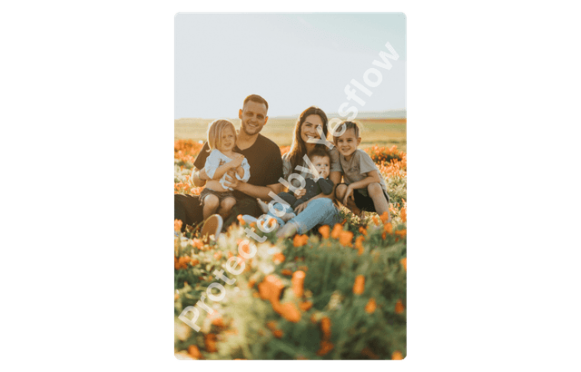 Family photo with YesFlow watermark
