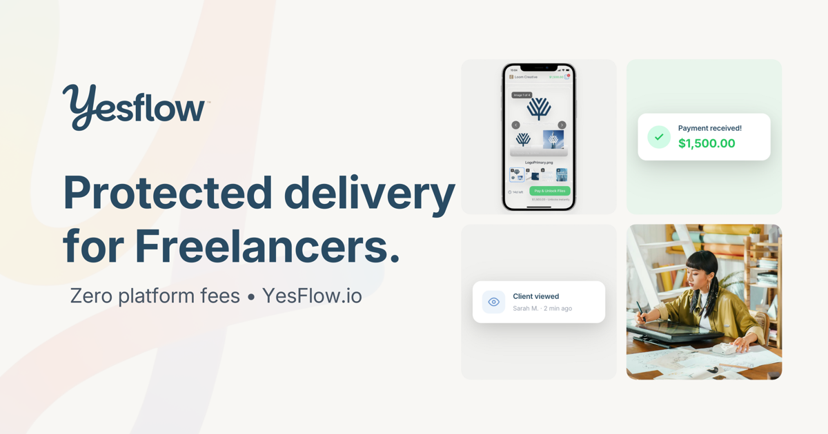YesFlow – Protected File Delivery for Freelancers